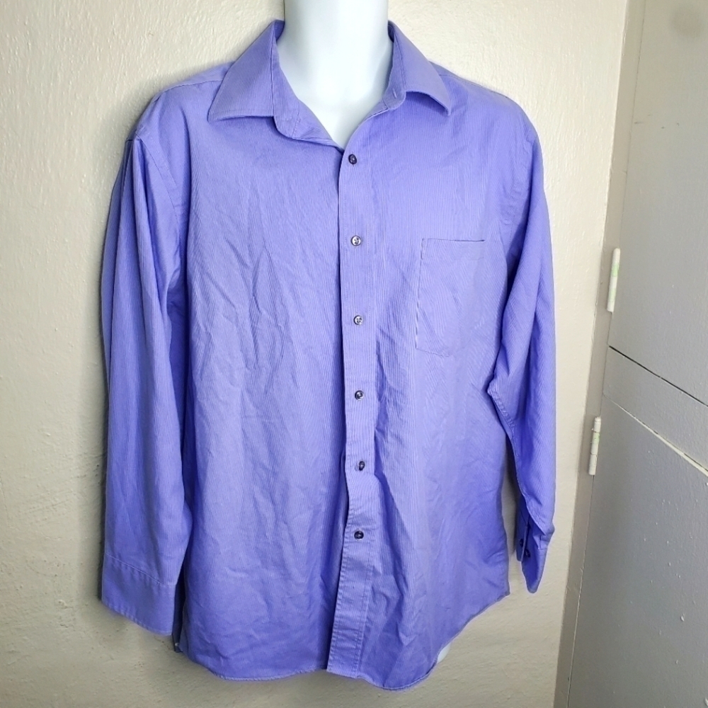 Donald J Trump Signature Collection Dress Shirt 100% Cotton Size 16.5